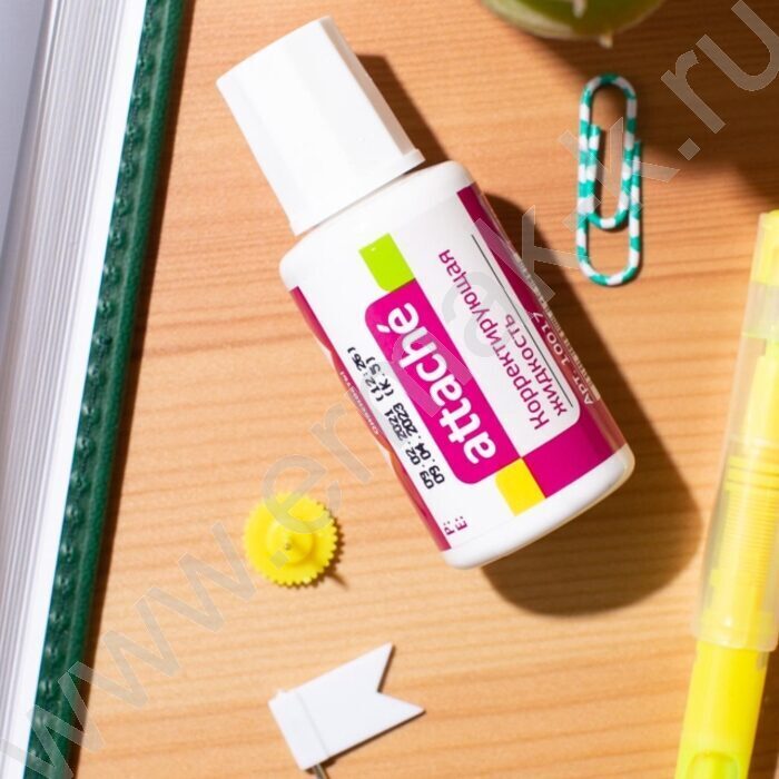 Штрих-корректор 20мл на растворителе с кисточкой | Фото 4