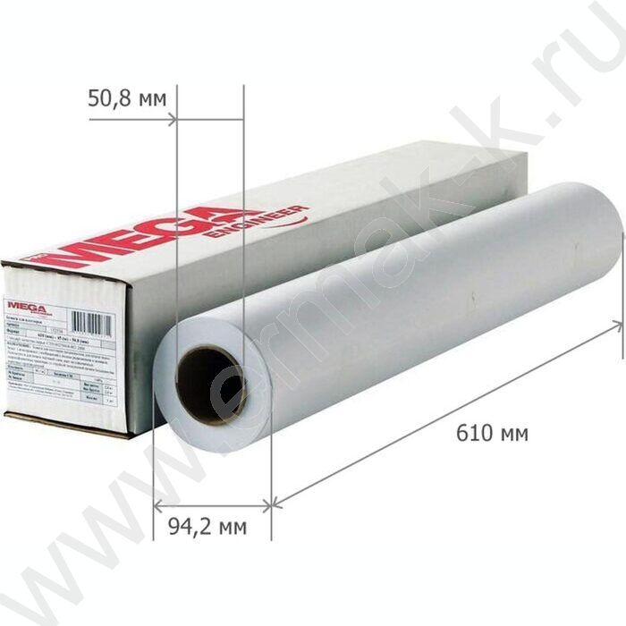 Ролевая бумага  А1   610мм*45м, (D50,8мм), 80г | Фото 3