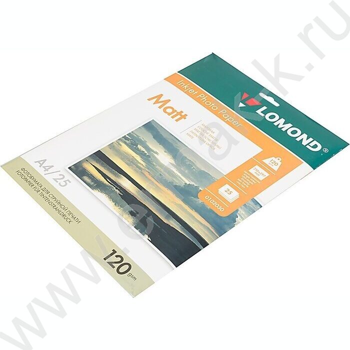 Бумага А4 "Lomond" 120г/мкв  25л матовая одностор. | Фото 1