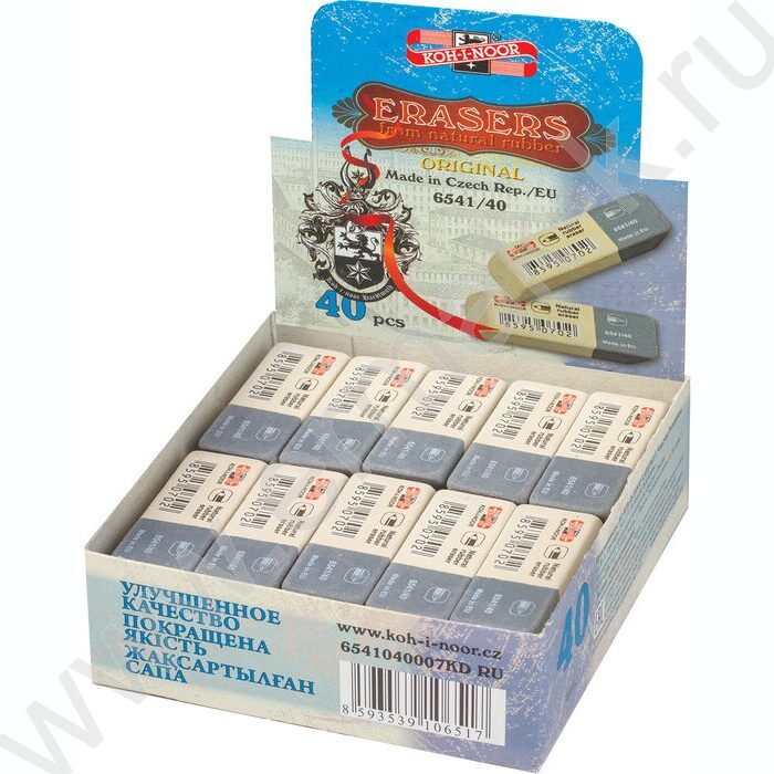 Ластик комбинированный серо-белый "Sanpearl" (KIN 6541) | Фото 2