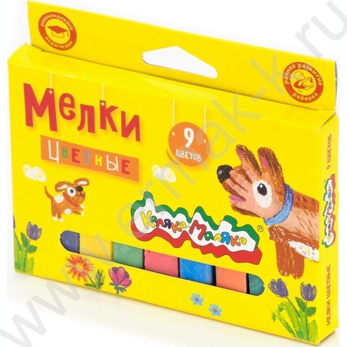 Мел цветной  9цв Каляка-Маляка | Фото 2