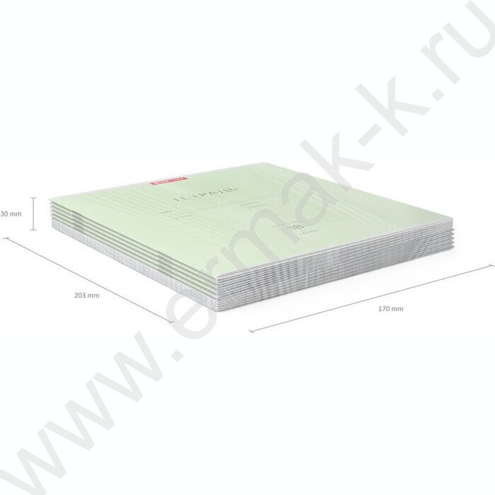 Тетрадь  18л клетка "Классика" зеленый | Фото 5