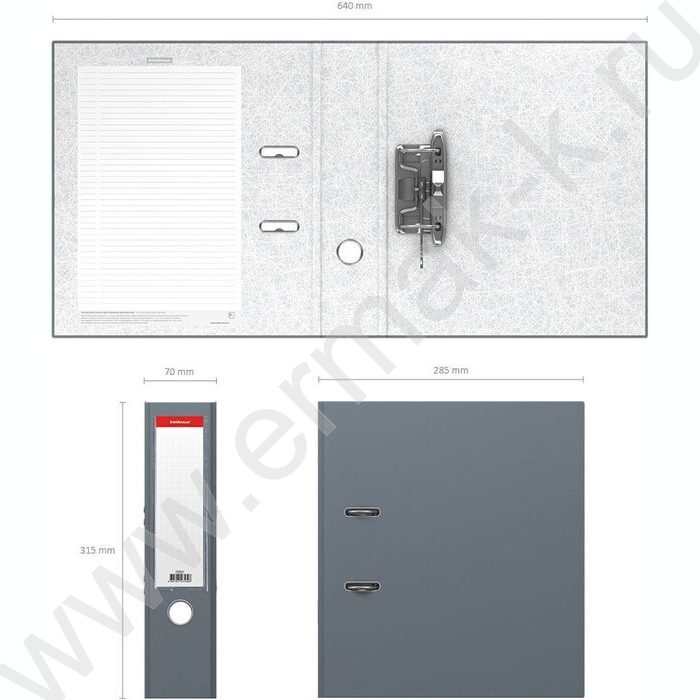 Файл 70мм Granite разборный серый с карманом | Фото 4