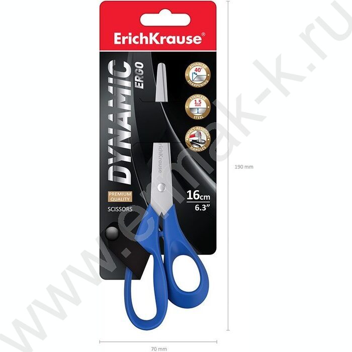 Ножницы 16см Dynamic /ассорти /европодвес | Фото 6
