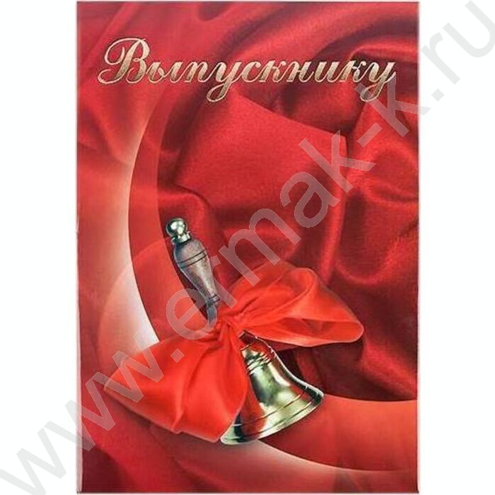 Папка адресная "Выпускнику с колокольчиком" ламинация | Фото 1