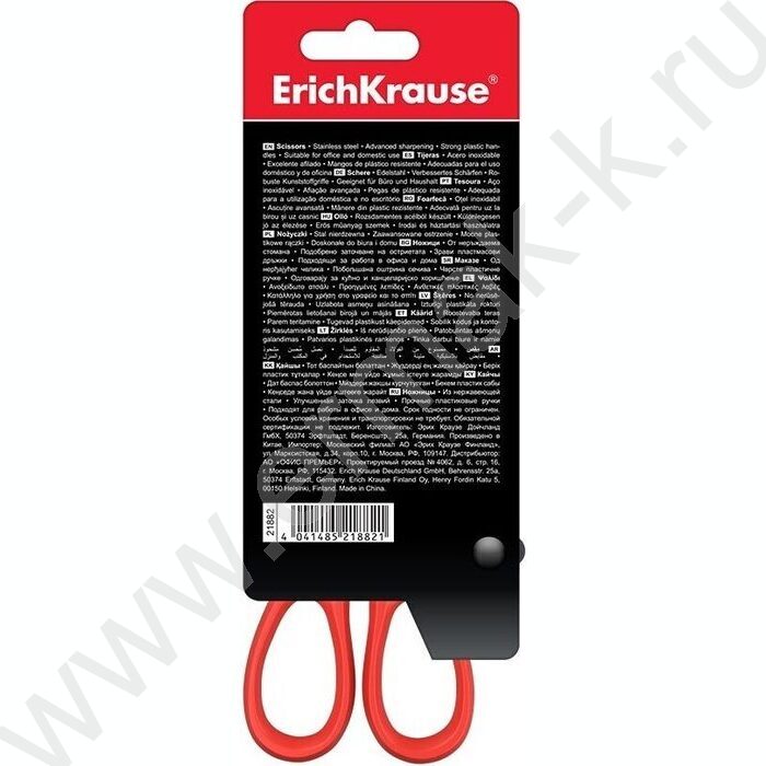 Ножницы 16см Unity /красные /европодвес | Фото 3