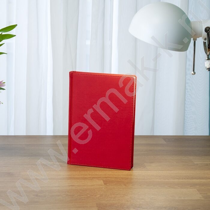 Ежедневник н/дат А5 136л Velvet красный | Фото 5