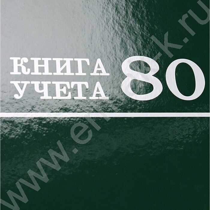 Книга Учёта  80л клетка тв.обл. офсет "Зеленая" | Фото 5