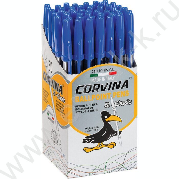 Ручка шар Corvina 51 синяя, 1,0мм, прозрачный корпус | Фото 2