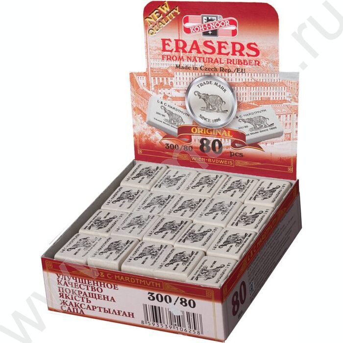 Ластик белый "Elephant" (KIN 300/80) | Фото 2