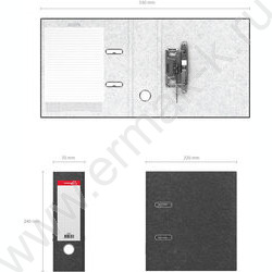 Файл 70мм А5 Basic мраморный серый | Фото 3