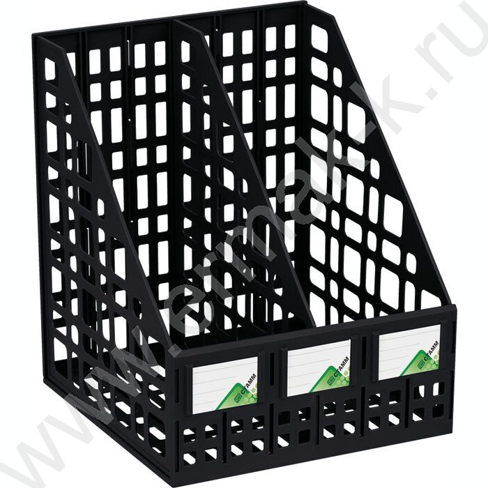 Лоток вертикальный разборный /чёрный,250мм/ 2отд. | Фото 5