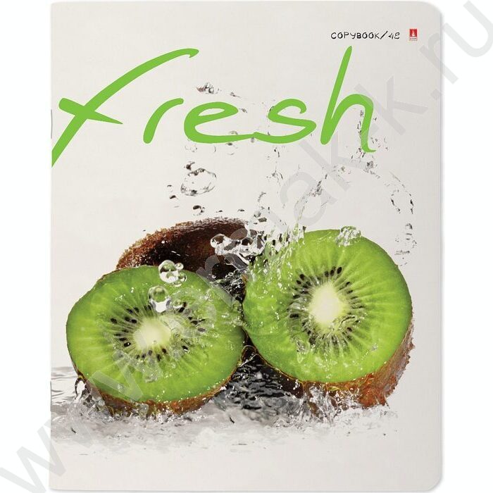 Тетрадь  48л клетка "Фрукты" 5видов | Фото 4