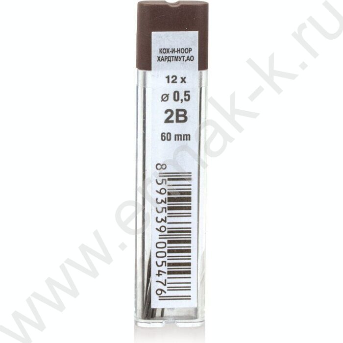 Грифель ч/гр 0,5мм 2B /12шт (KIN 4152) | Фото 1