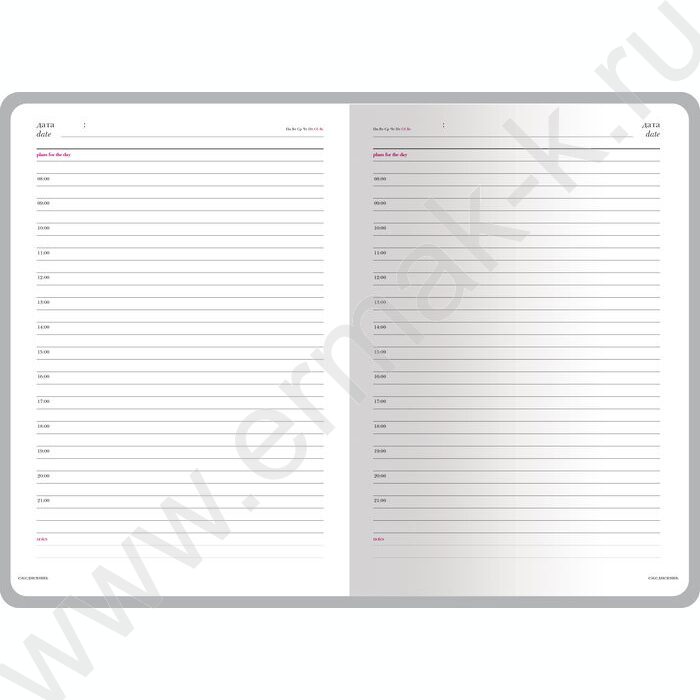 Ежедневник н/дат А5 136л Velvet небесно-голубой   | Фото 2