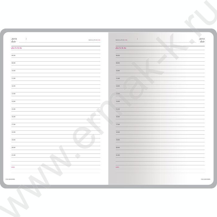 Ежедневник н/дат А5 136л Velvet св-коричневый | Фото 2