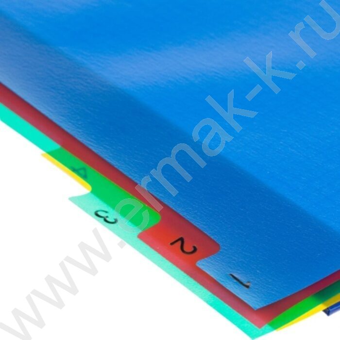 Разделитель листов пластик А4 цифровой 10цв MAXI | Фото 6