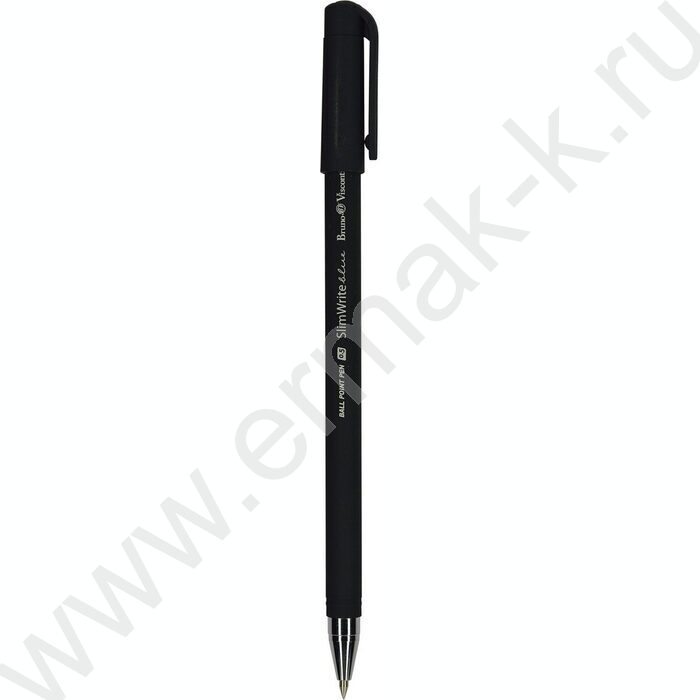 Ручка шар SlimWrite Black синяя 0,5мм | Фото 1