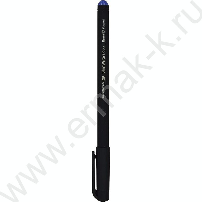 Ручка шар SlimWrite Black синяя 0,5мм | Фото 2