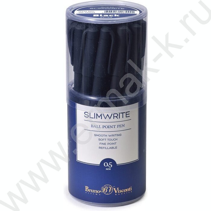 Ручка шар SlimWrite Black синяя 0,5мм | Фото 5