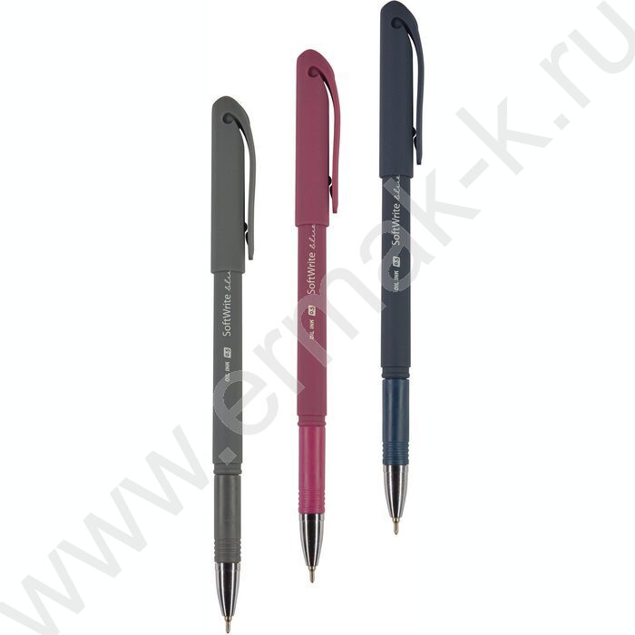 Ручка шар на масл.основе 0,5мм синяя SoftWrite Original/3цв.корпуса | Фото 1