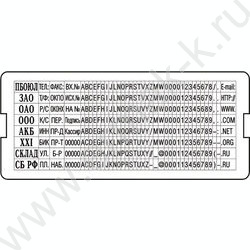 Запасная касса букв,цифр,знаков 2,2мм и 3,1мм/лат,360симв./ | Фото 2