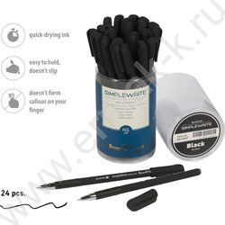 Ручка гелевая черная 0,5мм  SimpleWrite Black | Фото 4