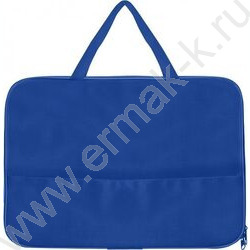 Папка А4 Менеджера с карманом, ткань /синяя | Фото 1