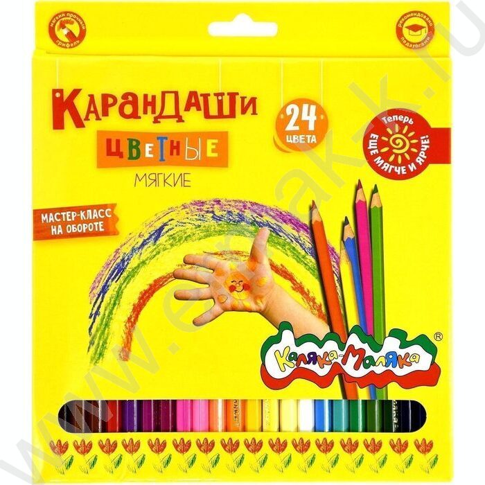 Карандаши  24цв Каляка-Маляка европодвес | Фото 1