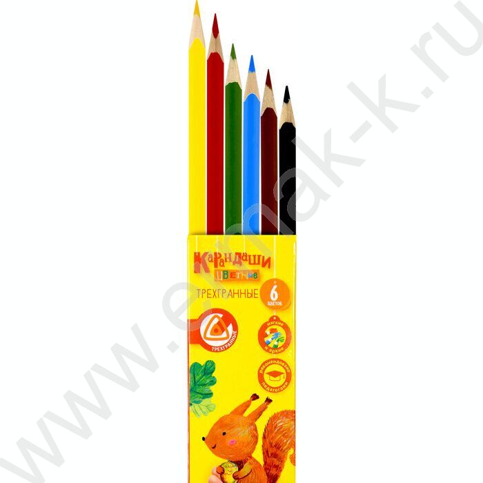 Карандаши   6цв Каляка-Маляка /трехгранные/ европодвес | Фото 2