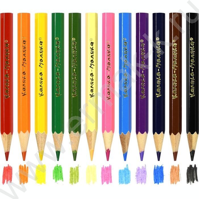 Карандаши  12цв Каляка-Маляка короткие европодвес | Фото 3