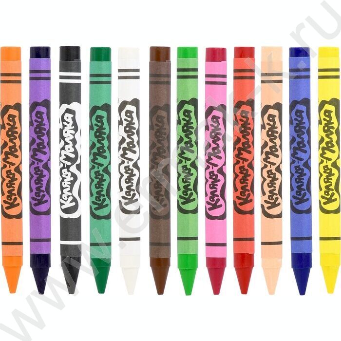 Мелки восковые 12цв Каляка-Маляка /европодвес | Фото 2