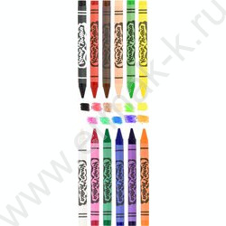 Мелки восковые 12цв Каляка-Маляка /европодвес | Фото 3