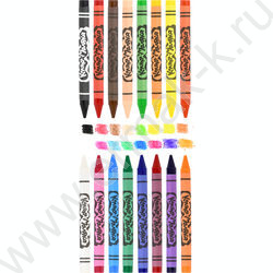 Мелки восковые 16цв Каляка-Маляка /европодвес | Фото 3