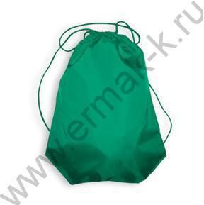 Сумка д/обуви 420*340 серебристый шнурок "Зеленая"  