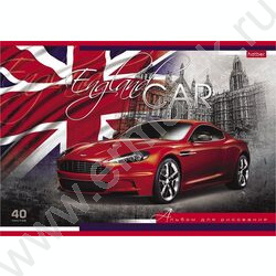 Альбом д/рисования 40л "Country Cars" /лак/ 5видов | Фото 1