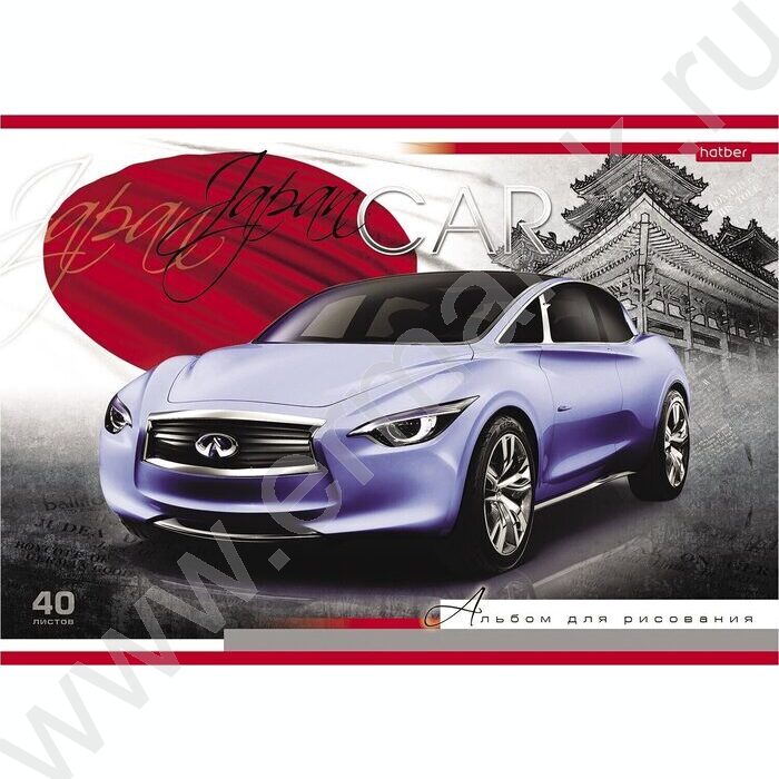 Альбом д/рисования 40л "Country Cars" /лак/ 5видов | Фото 2