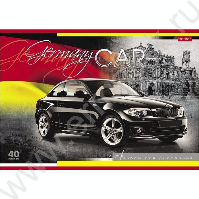 Альбом д/рисования 40л "Country Cars" /лак/ 5видов | Фото 4