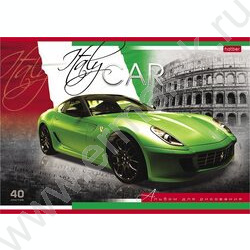 Альбом д/рисования 40л "Country Cars" /лак/ 5видов | Фото 5