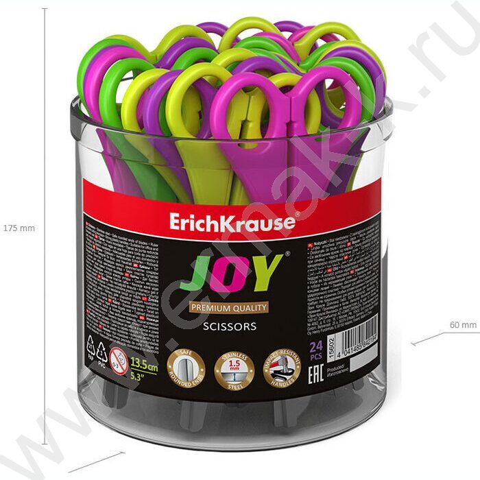 Ножницы 13,5см JOY ® /ассорти  | Фото 6