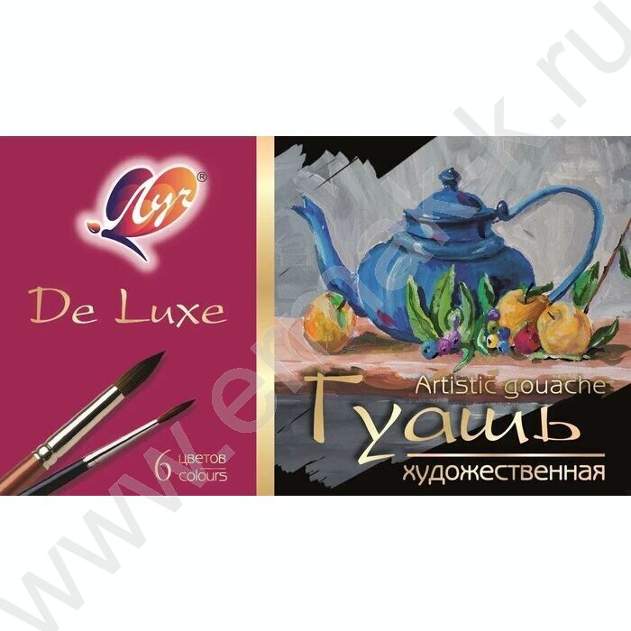 Гуашь   6цв 20мл "Люкс" | Фото 1