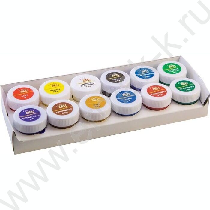 Гуашь  12цв 20мл "Люкс" | Фото 4