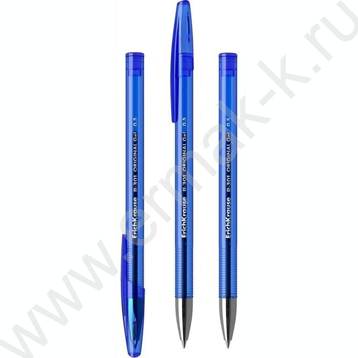 Ручка гелевая синяя 0,5мм  R-301 Gel Stick Original | Фото 1