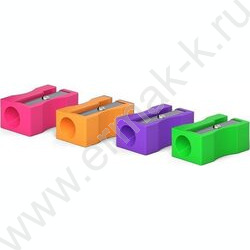 Точилка 1отв. пластик Unity NEON ассорти | Фото 2