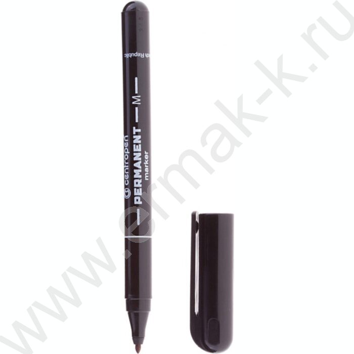Маркер перм. /черный/ 0,6мм OHP   | Фото 1
