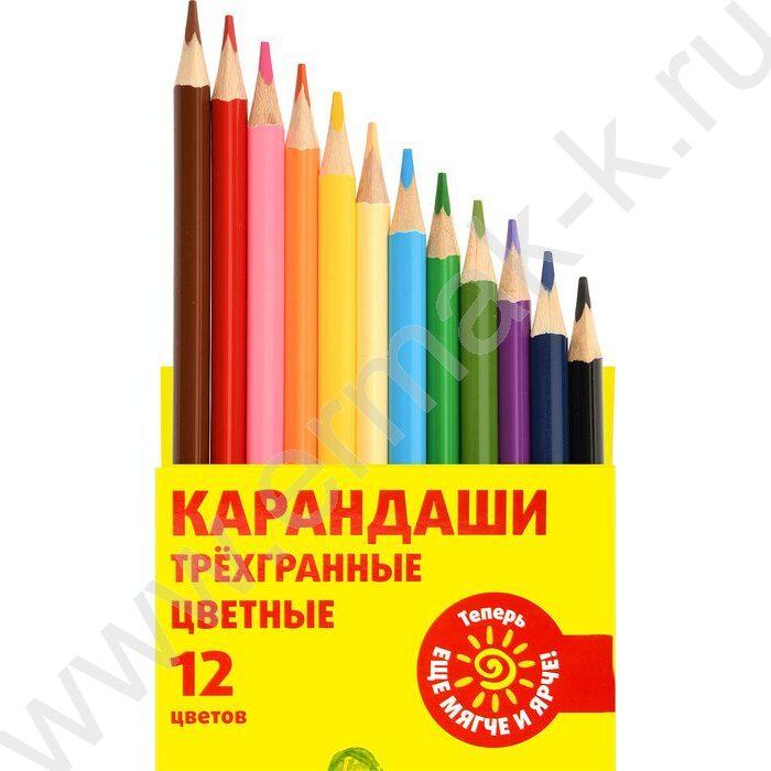 Карандаши  12цв Каляка-Маляка /трехгранные/ европодвес | Фото 2