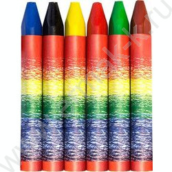 Мелки восковые  6цв Кроха /трехгранные/ европодвес | Фото 2