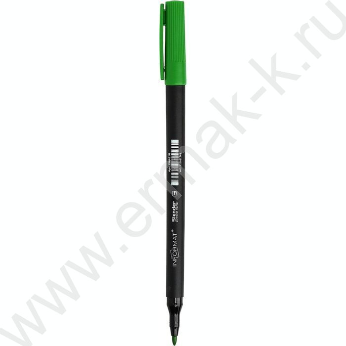 Маркер перм. /зеленый/ 1мм круг Slender   | Фото 2