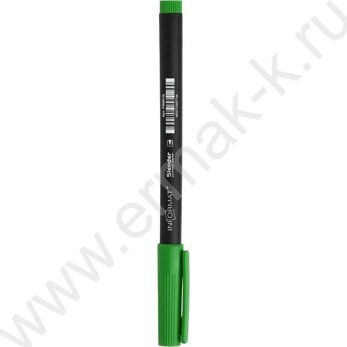 Маркер перм. /зеленый/ 1мм круг Slender   | Фото 3