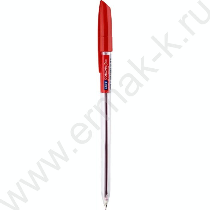 Ручка шар Corona plus красная 0,7мм | Фото 1